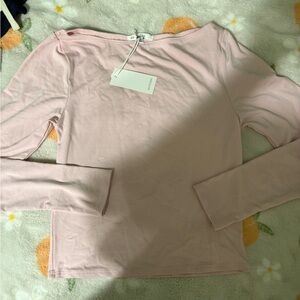 Light Pink Long Sleeve Top